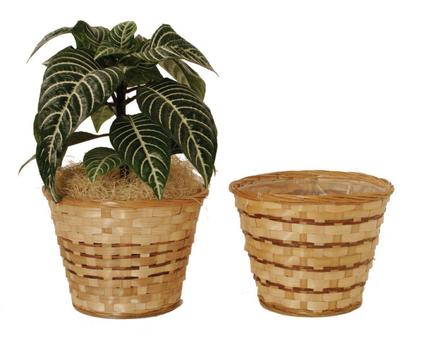 6 Bamboo Planter Basket / Pot Cover