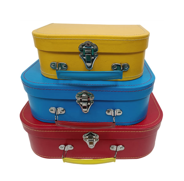 Decorative Vintage Suitcases Set for Women