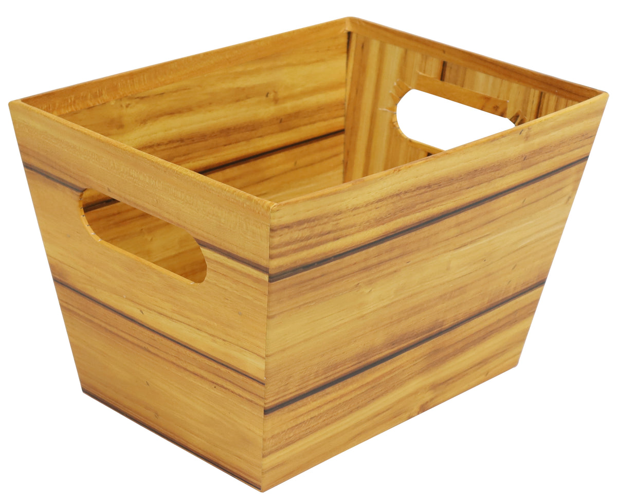 8.25&quot; Wood Grain Decorative Tray