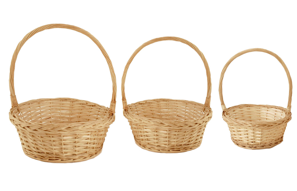 Set of 3 Willow Baskets  Wholesale Basket & Gift Containers - Wald