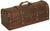 Suitcase Wood/Faux Leather Trunk-Wald Imports