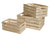 Set of 3 White-Washed Distressed Storage Crates-Wald Imports